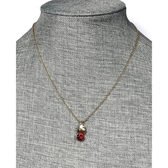 Park Lane Vintage Flower Rose Gold Tone Chain 17” - Picture 7 of 8